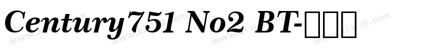 Century751 No2 BT字体转换